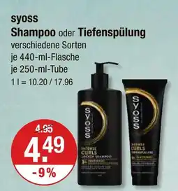 V Markt Syoss shampoo Angebot