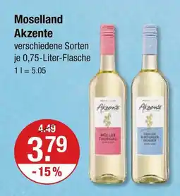 V Markt Moselland akzente müller-thurgau Angebot