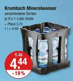 V Markt Krumbach mineralwasser Angebot