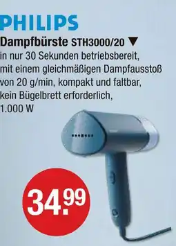 V Markt Philips dampfbürste sth3000/20 Angebot