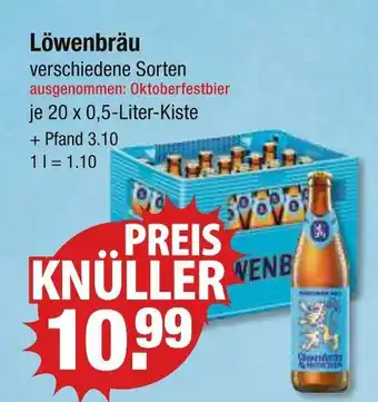 V Markt Löwenbräu verschiedene sorten Angebot