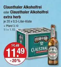 V Markt Clausthaler clausthaler alkoholfrei Angebot