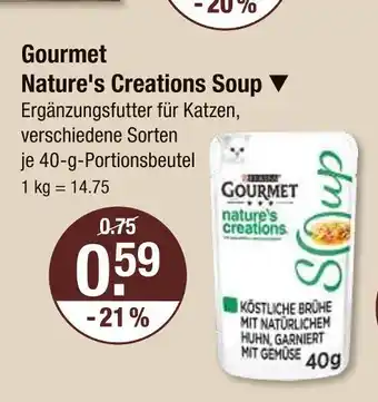 V Markt Gourmet nature's creations soup Angebot
