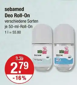 V Markt Sebamed deo roll-on balsam Angebot