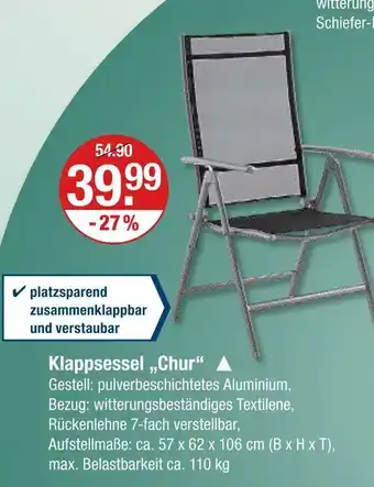 V Markt Klappsessel chur Angebot