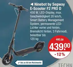 V Markt Ninebot by segway e-scooter f2 pro d Angebot