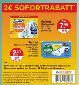 V Markt Swiffer staubmagnet nachfüller Angebot
