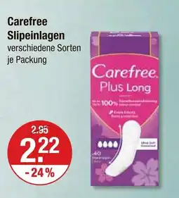 V Markt Carefree slipeinlagen Angebot