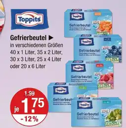 V Markt Toppits gefrierbeutel Angebot