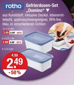 V Markt Rotho gefrierdosen-set 'domino' Angebot