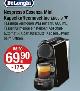 V Markt Delonghi nespresso essenza mini kapselkaffeemaschine en85.b Angebot