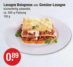 V Markt Lasagne bolognese Angebot