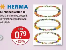 V Markt Herma küchenetiketten Angebot