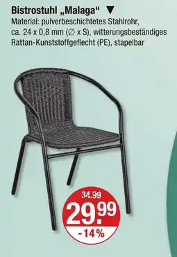 V Markt Bistrostuhl malaga Angebot