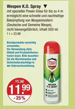 V Markt Nexa lotte wespen k.o. spray Angebot