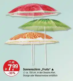 V Markt Sonnenschirm fruits kiwi Angebot