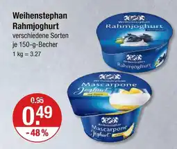 V Markt Weihenstephan rahmjoghurt Angebot