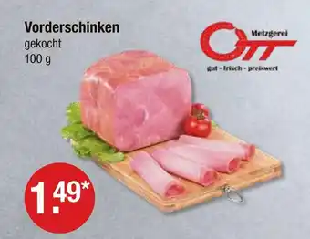 V Markt Metzgerei ott vorderschinken Angebot