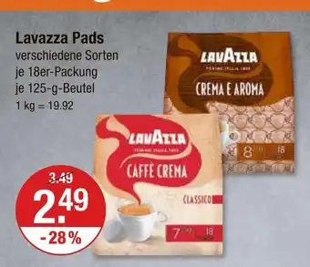 V Markt Lavazza pads crema e aroma Angebot