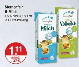 V Markt Sternenfair h-milch 1,5 % fett Angebot