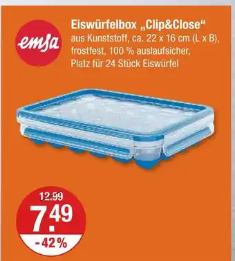 V Markt Emsa eiswürfelbox clip&close Angebot