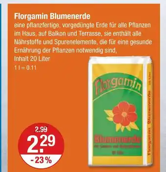 V Markt Florgamin blumenerde Angebot