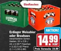 HIT Erdinger Weissbier oder Brauhaus Angebot