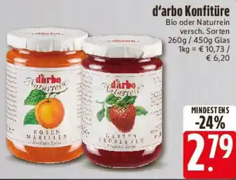 Edeka d'arbo Konfitüre Angebot