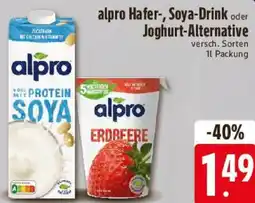 E-Center alpro Hafer-, Soya-Drink oder Joghurt-Alternative Angebot