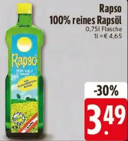 E-Center Rapso 100% reines Rapsöl Angebot