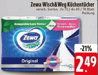 E-Center Zewa Wisch&Weg Küchentücher Angebot