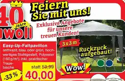 Wiglo Wunderland Easy-Up-Faltpavillon Angebot