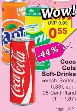 Wiglo Wunderland Coca Cola Soft-Drinks Angebot