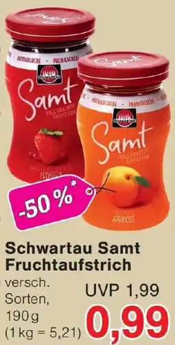 Wiglo Wunderland Schwartau Samt Fruchtaufstrich Angebot