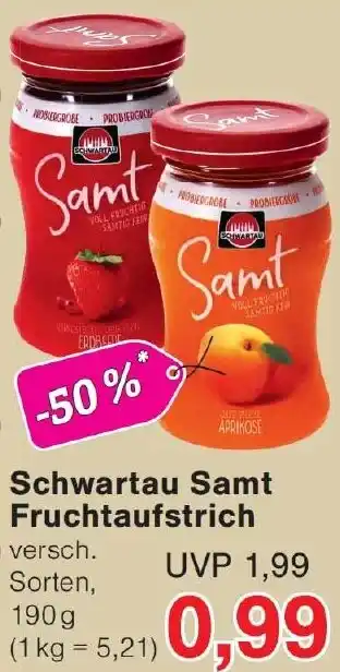 Wiglo Wunderland Schwartau Samt Fruchtaufstrich Angebot