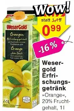 Wiglo Wunderland Wesergold Erfrischungsgetränk Angebot