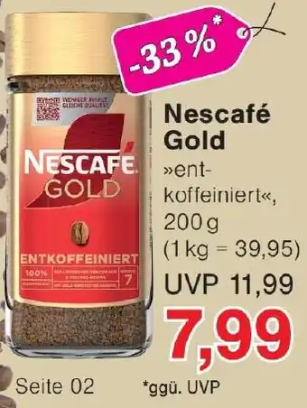 Wiglo Wunderland Nescafé Gold Angebot