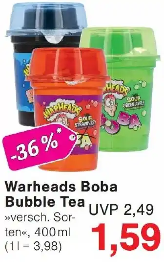 Wiglo Wunderland Warheads Boba Bubble Tea Angebot