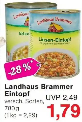 Wiglo Wunderland Landhaus Brammer Eintopf Angebot