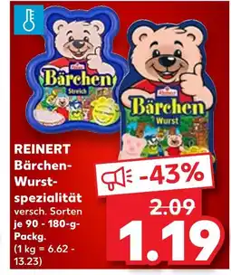 Kaufland Reinert bärchen wurst Angebot