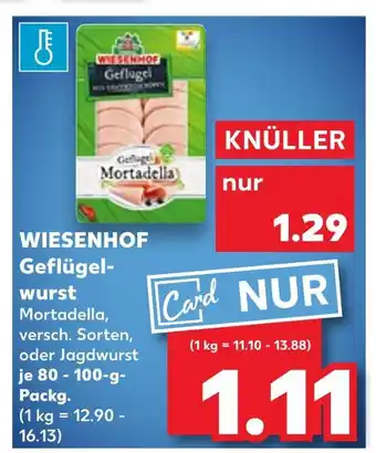 Kaufland Wiesenhof geflügelwurst mortadella Angebot