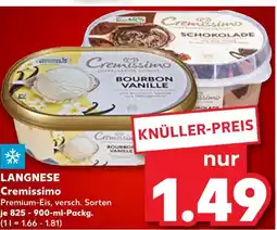 Kaufland Langnese cremissimo bourbon vanille Angebot