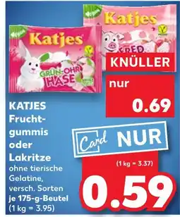 Kaufland Katjes fruchtgummis oder lakritze Angebot