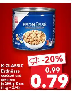 Kaufland K-classic erdnüsse geröstet und gesalzen Angebot