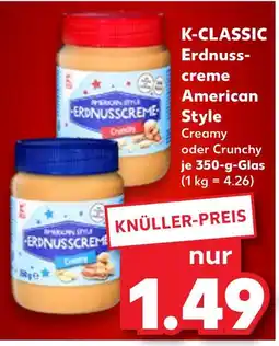 Kaufland K-classic erdnusscreme american style creamy Angebot
