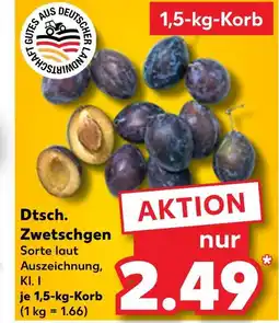 Kaufland Dtsch. zwetschgen Angebot