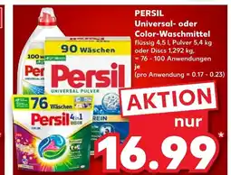 Kaufland Persil universal- oder color-waschmittel flüssig Angebot