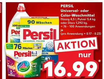Kaufland Persil universal- oder color-waschmittel flüssig Angebot