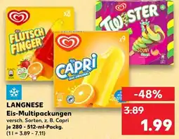 Kaufland Langnese flutsch finger Angebot