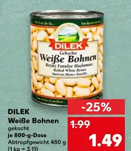 Kaufland Dilek weiße bohnen gekocht Angebot